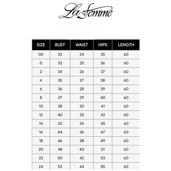 La Femme Red Side Cutout Gown Style 30439 NWT - Picture 11 of 12